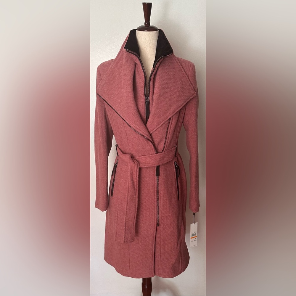 Calvin Klein New Collection Pink Trench Coat
